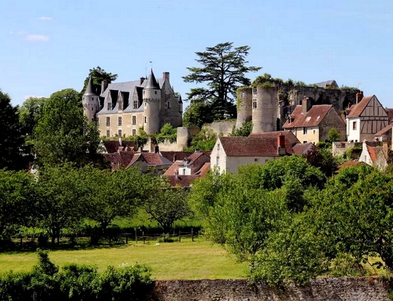 Cycling in Pays de Loire - Village and castle of Montrichad