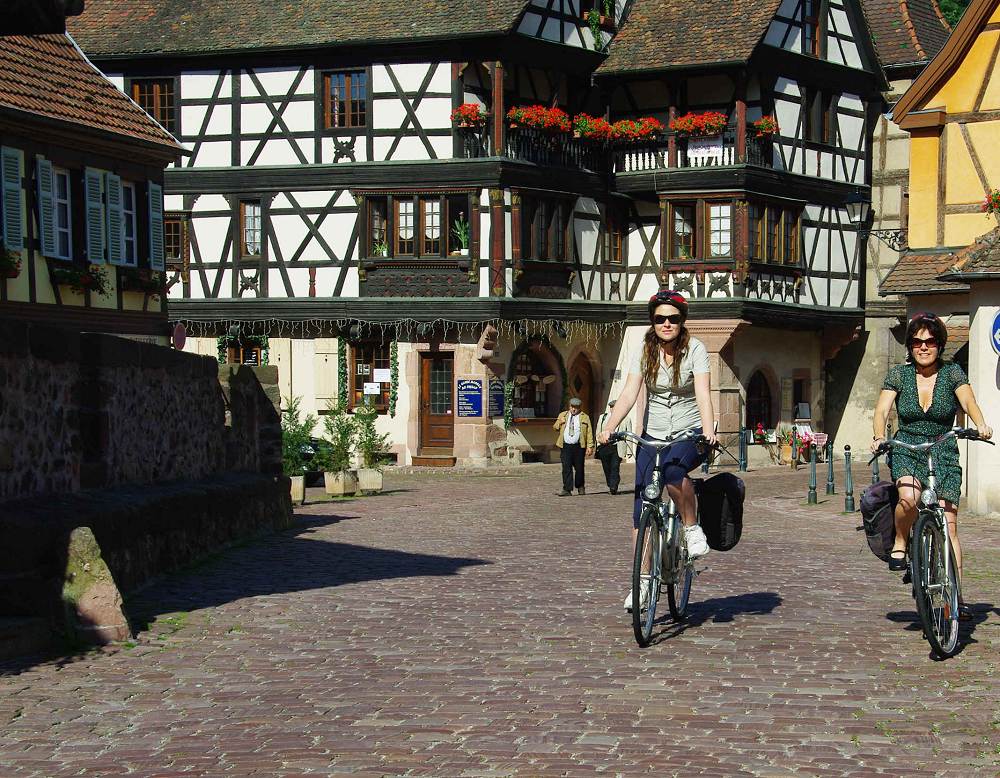 The tour of Alsace by bike
